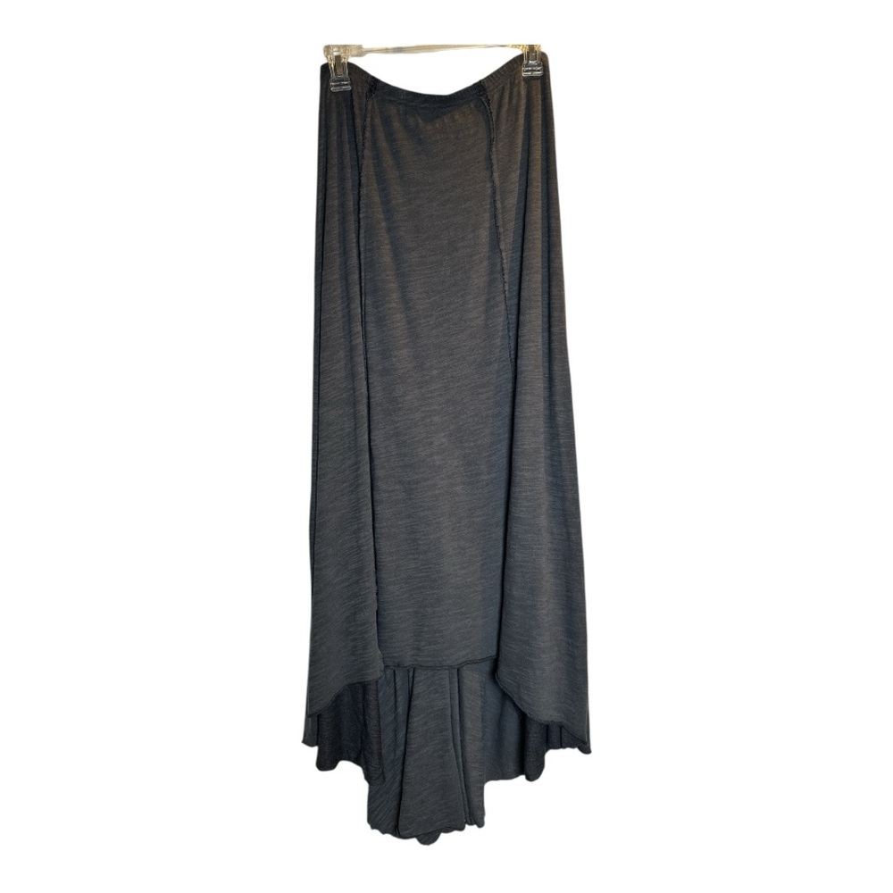 Free People Beach Gray High-Low Maxi Skirt